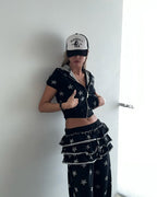 [kr] Starry Hooded Zip-up & Skirt / Pants