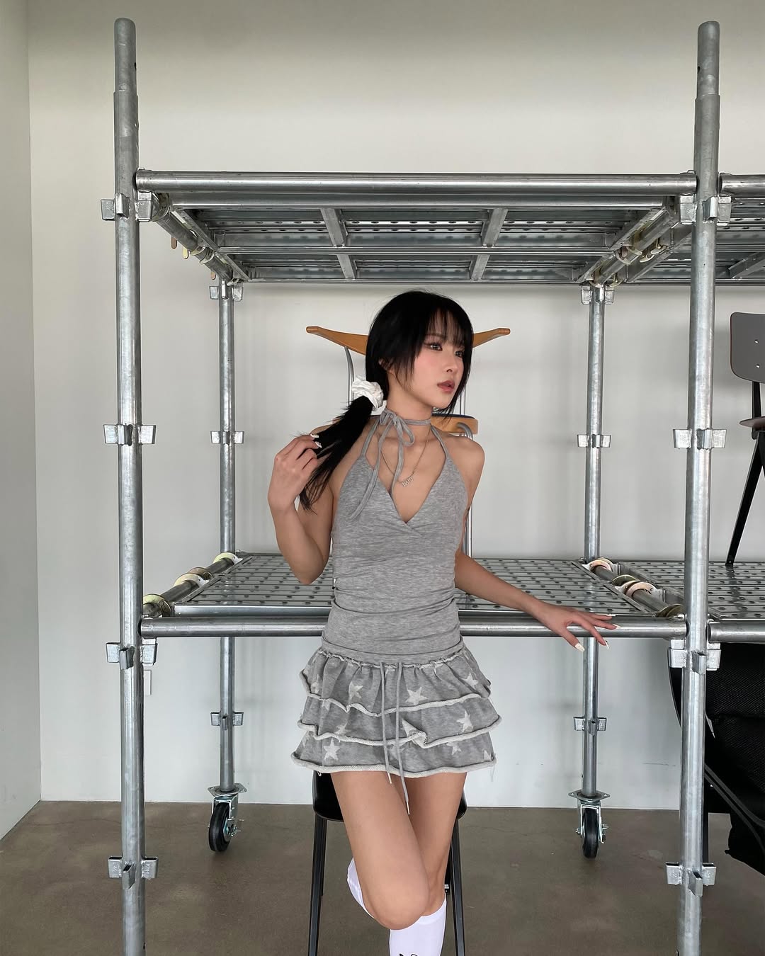 [kr] Starry Hooded Zip-up & Skirt / Pants