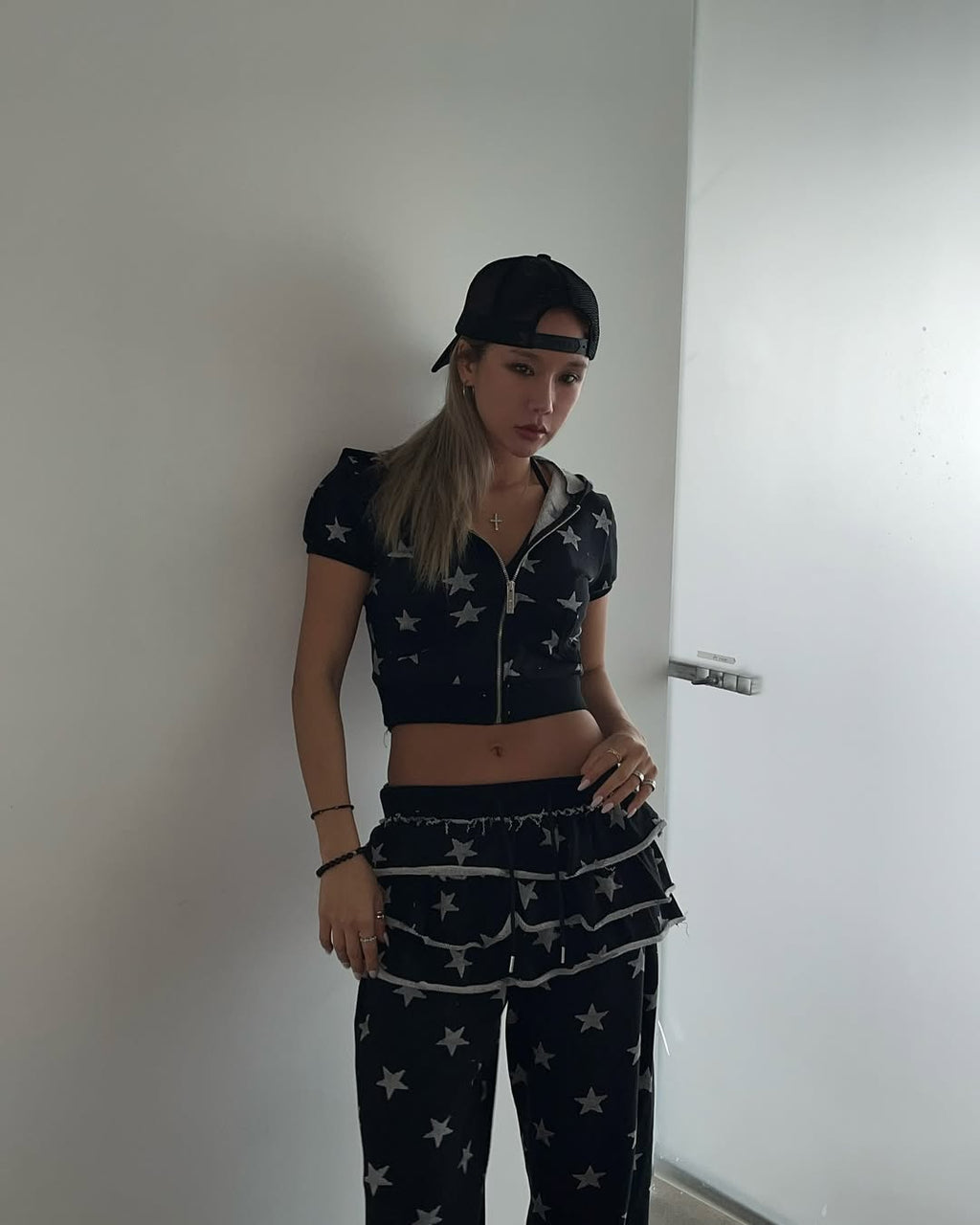 [kr] Starry Hooded Zip-up & Skirt / Pants