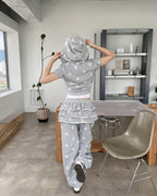 [kr] Starry Hooded Zip-up & Skirt / Pants