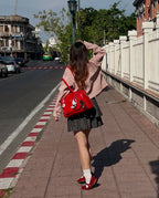 [獨家代理] the BusyBelle School Bag - Apple Red