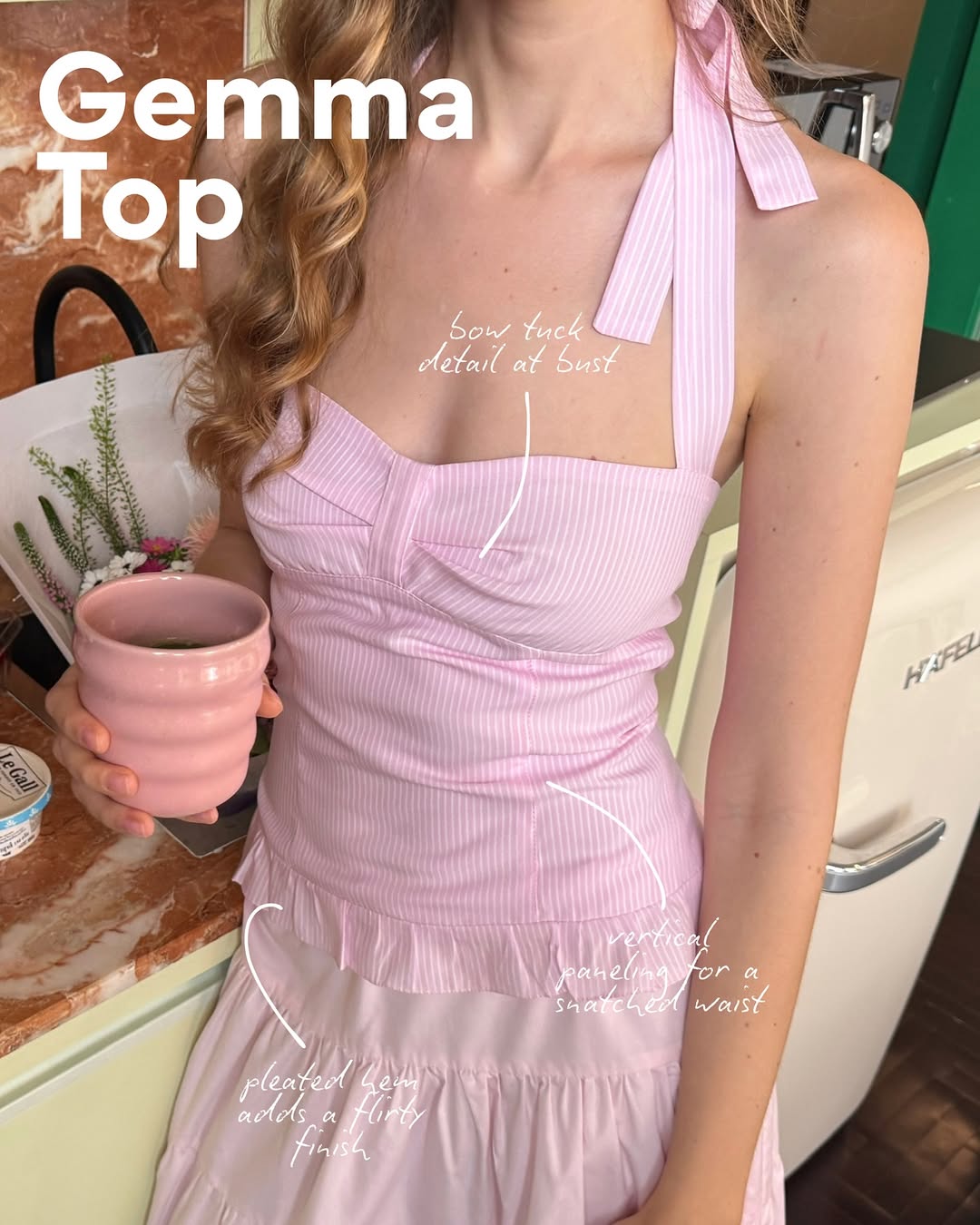 Gemma Halter Neck Top / 5colors