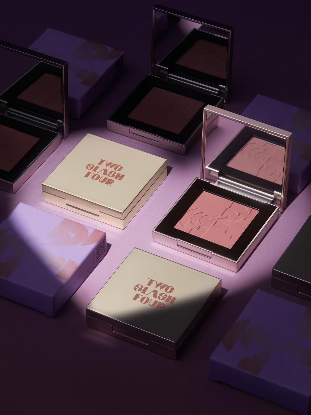 TWO SLASH FOUR All Over Face Blush - 3 PINK COLORS