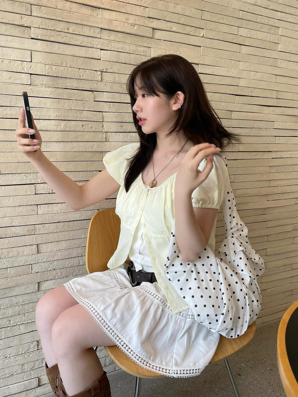 Dotty Shell Bag / 2colors