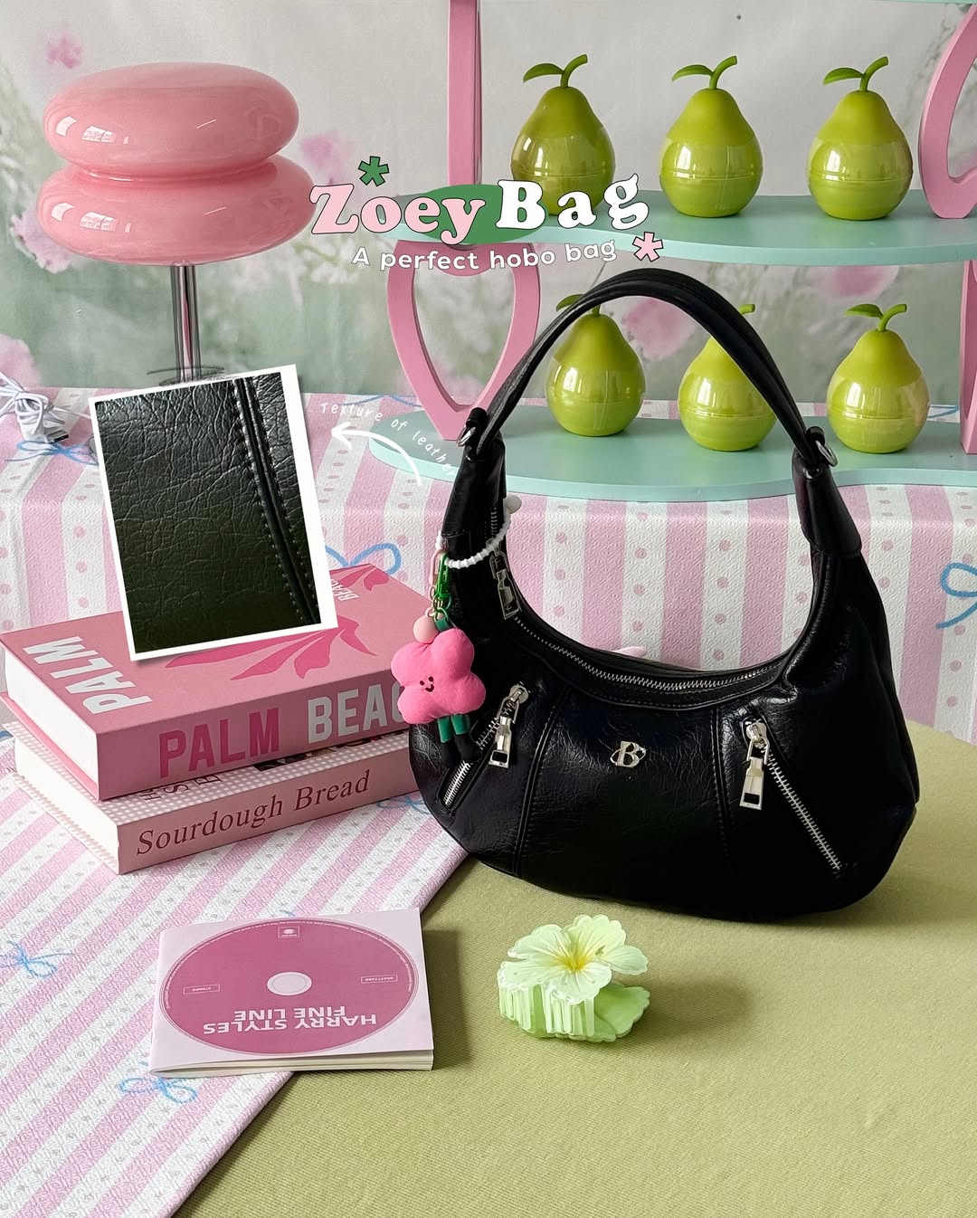 [香港現貨✨] [獨家代理🎀] Zoey Shoulder Bag - black