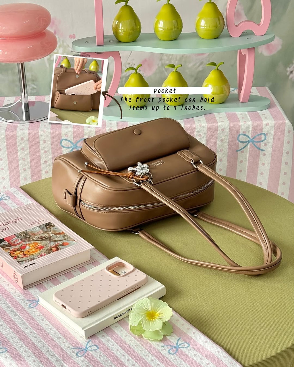 [獨家代理] the BusyBelle School Bag - Mocha Mousse