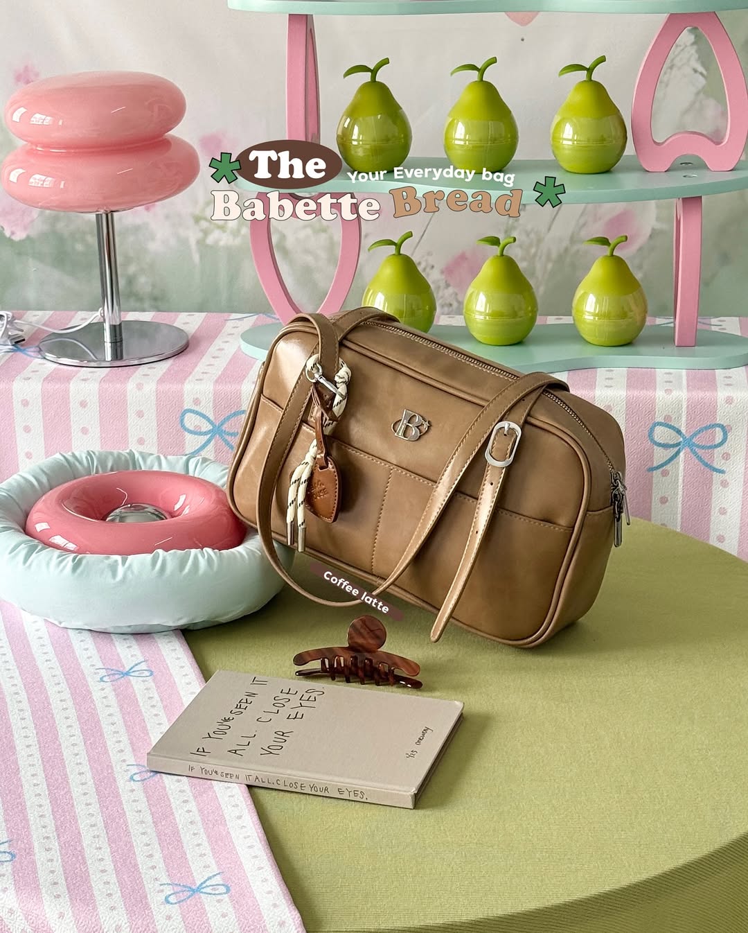 [獨家代理🎀] The Babette Bread Shoulder Bag - Coffee Latte