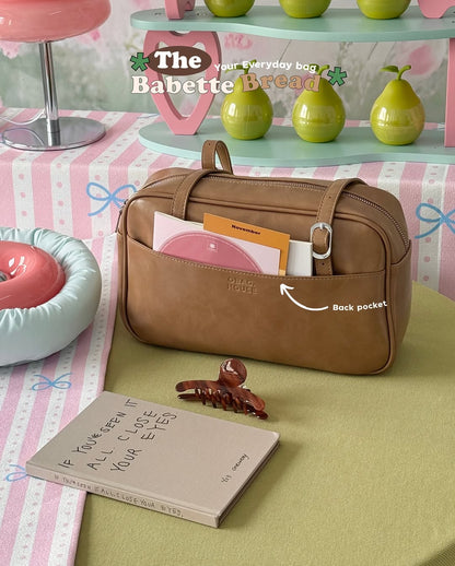 [香港現貨✨] [獨家代理🎀] The Babette Bread Shoulder Bag - Coffee Latte
