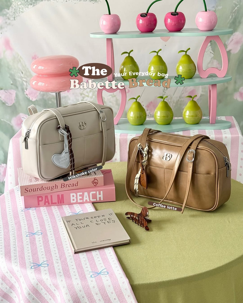 [香港現貨✨] [獨家代理🎀] The Babette Bread Shoulder Bag / Fresh Milkshake