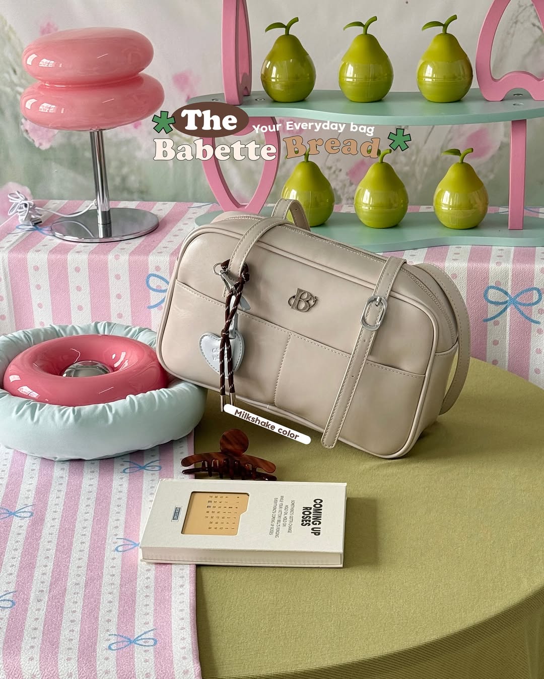 [香港現貨✨] [獨家代理🎀] The Babette Bread Shoulder Bag / Fresh Milkshake