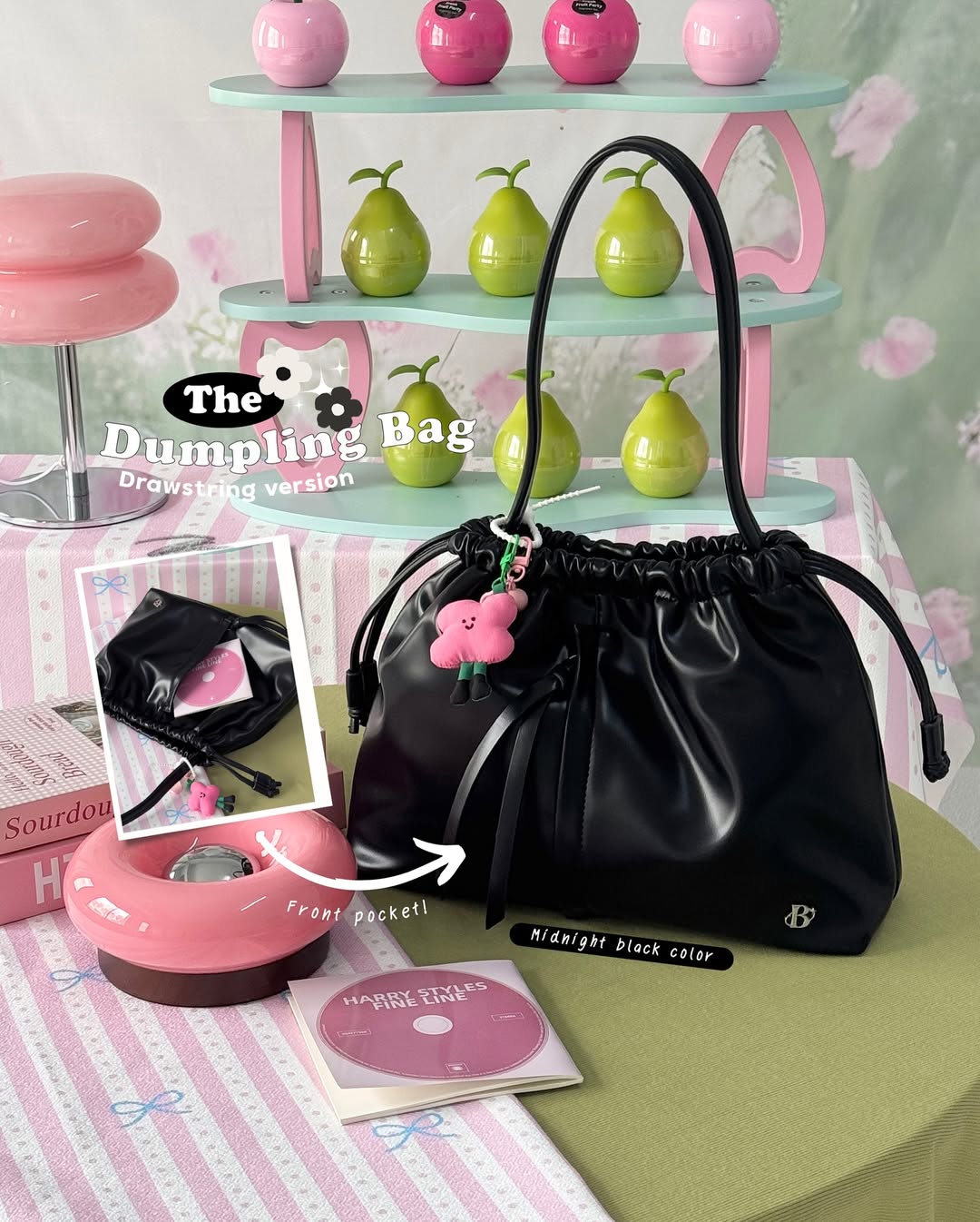 [獨家代理🎀] 抽繩版✨ the Dumpling Bag (drawstring) - 5colors