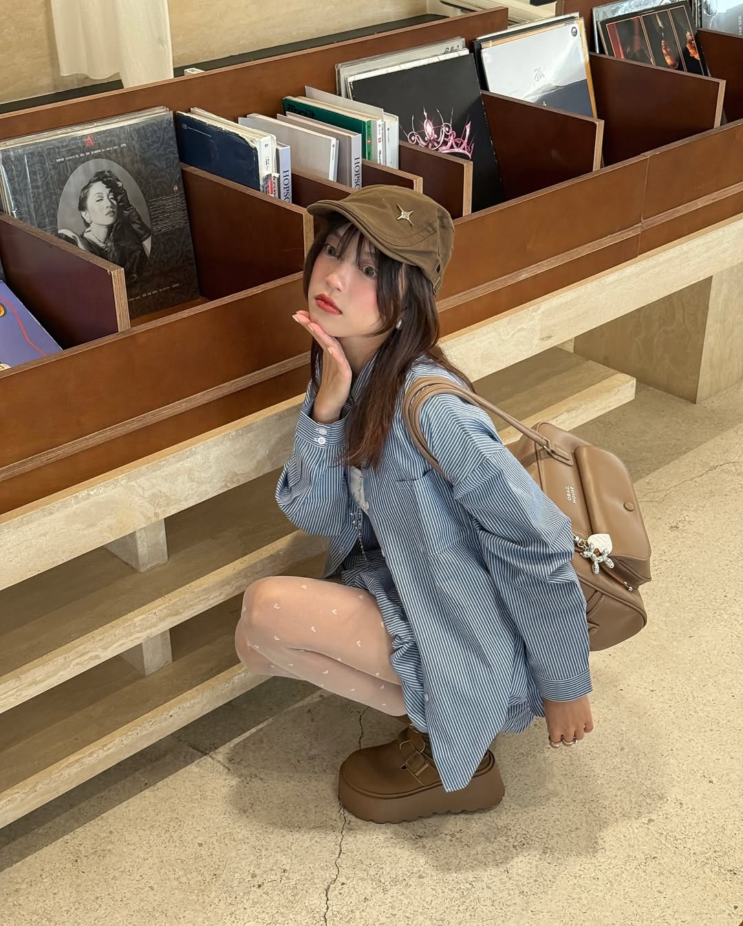 [獨家代理] the BusyBelle School Bag - Mocha Mousse