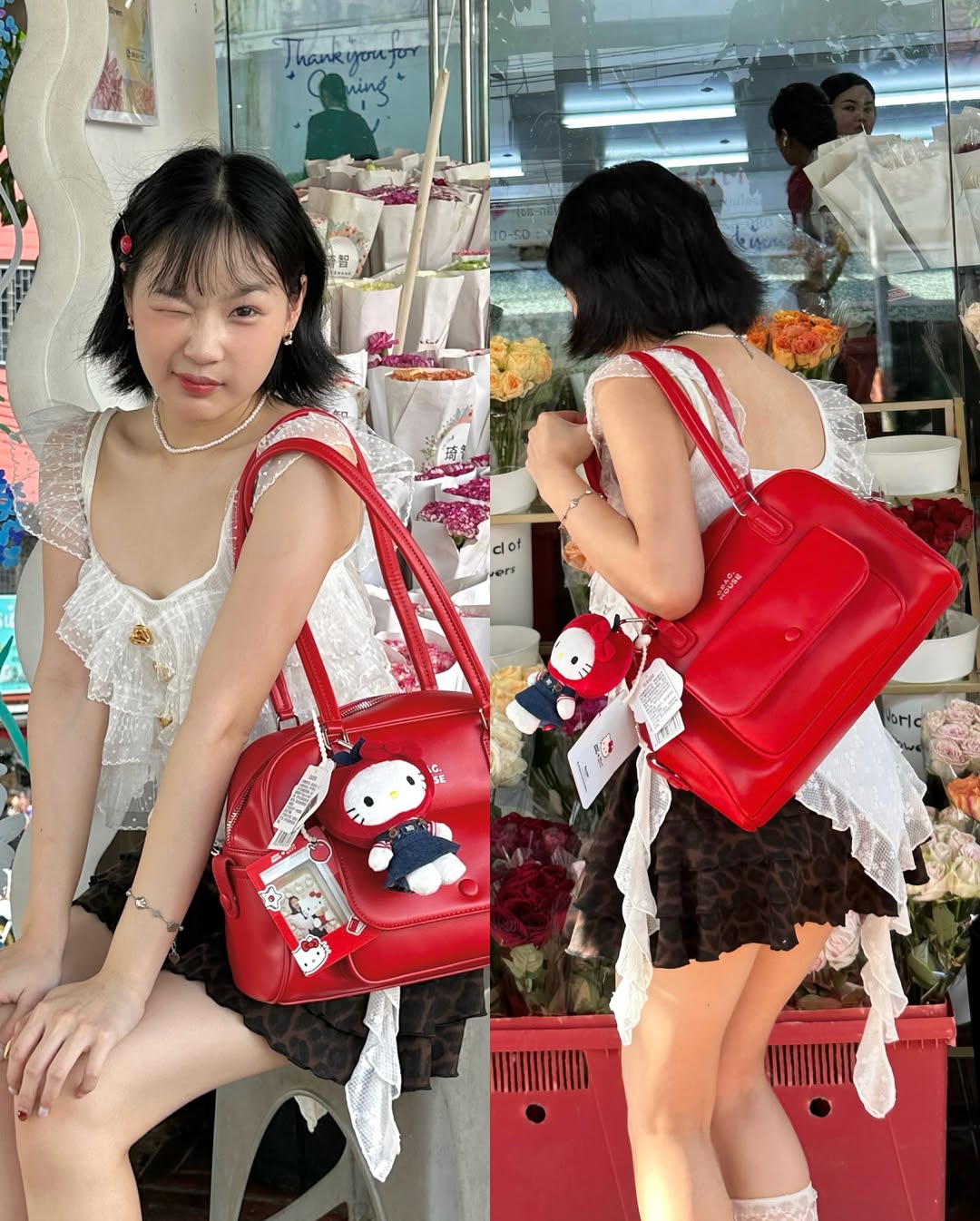 [獨家代理] the BusyBelle School Bag - Apple Red