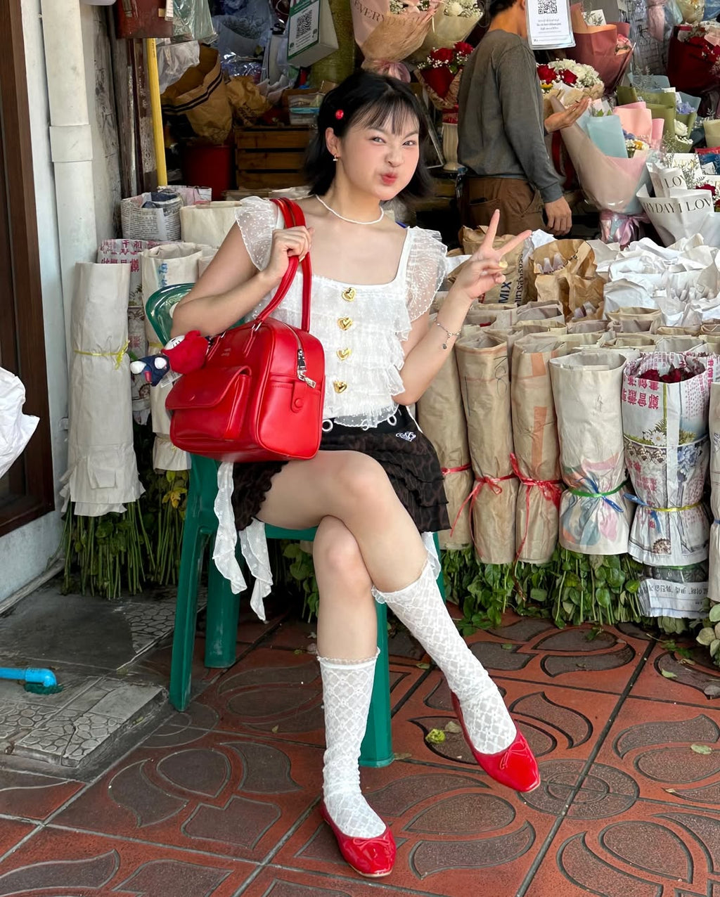 [獨家代理] the BusyBelle School Bag - Apple Red