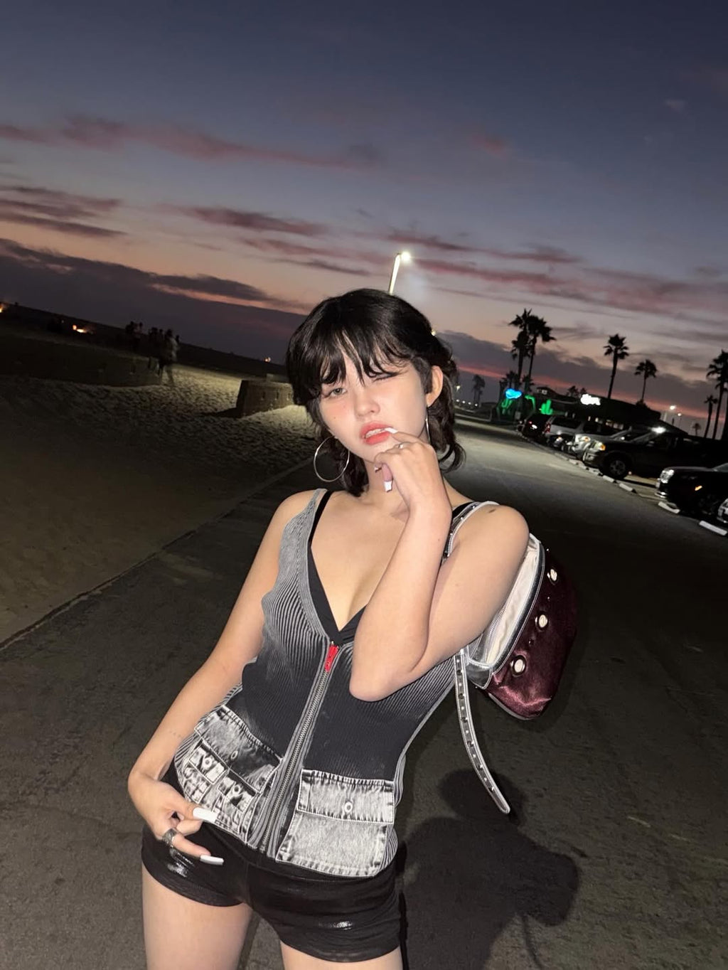 [Soyeon同款🎀] Hieta Cami Bag / Plum