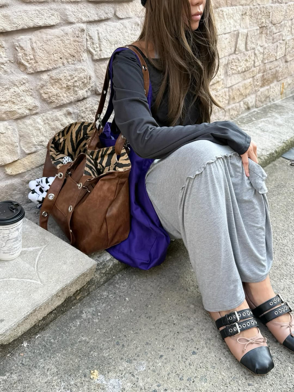 DEPC EYELET LEATHER BAG (VER.2) – BROWN