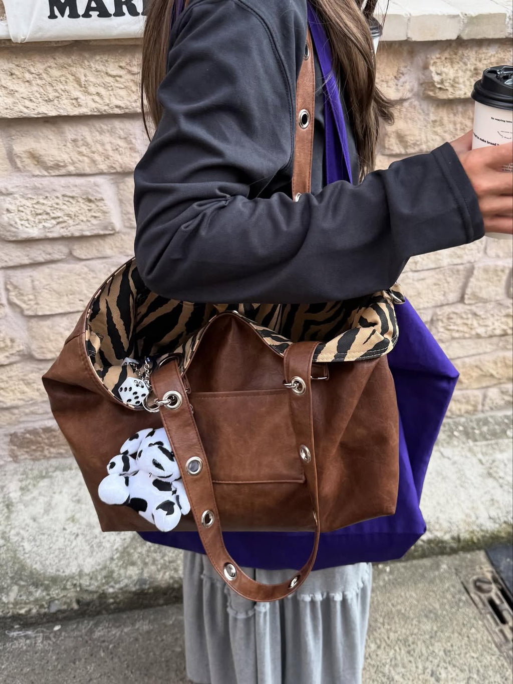 DEPC EYELET LEATHER BAG (VER.2) – BROWN