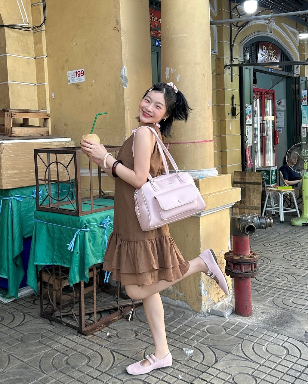 [獨家代理] the BusyBelle School Bag - Soft Pink