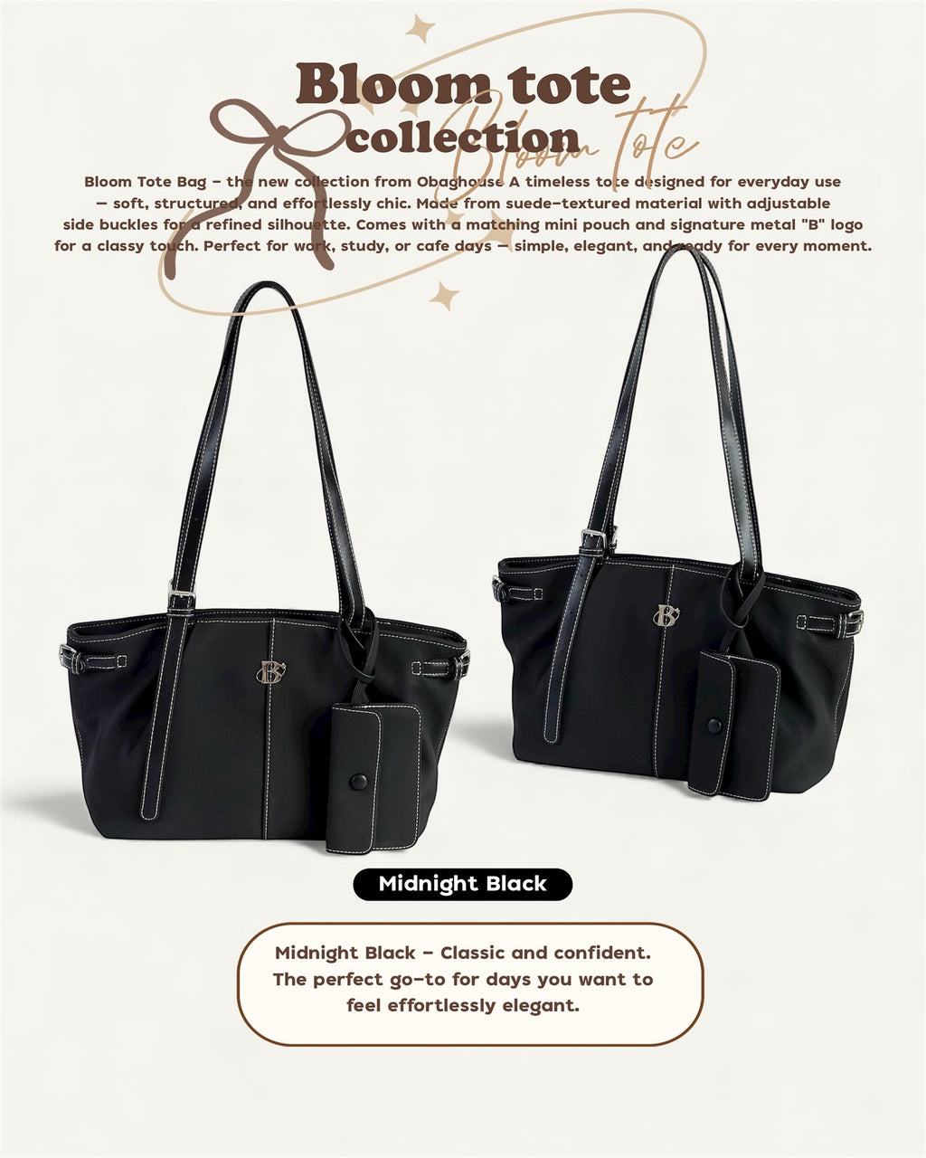 [香港現貨🎀] [獨家代理] [OBAGHOUSE] BLOOM TOTE BAG_6 COLORS