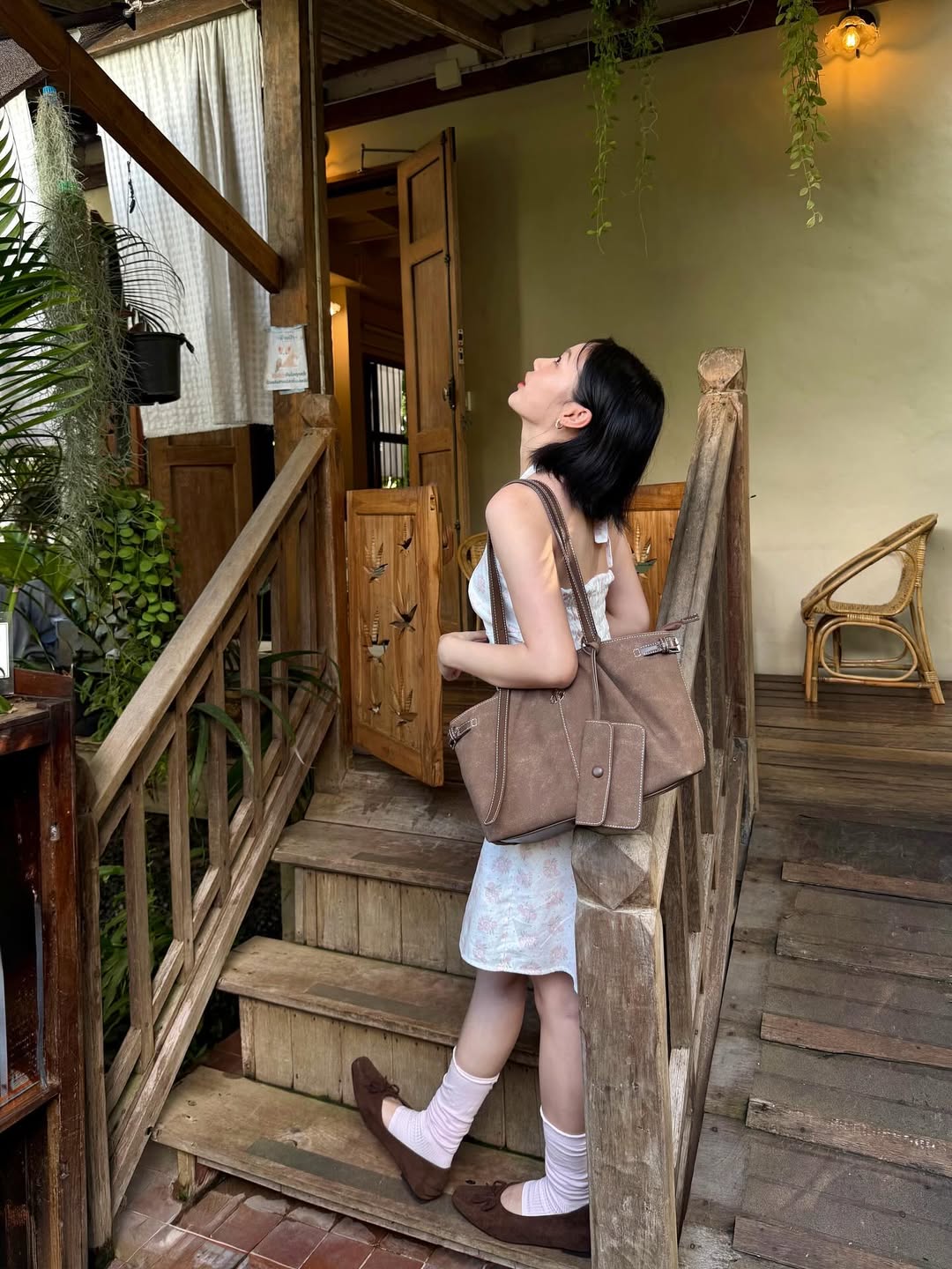[獨家代理] the Bloom Tote Collection - Mocha Suede