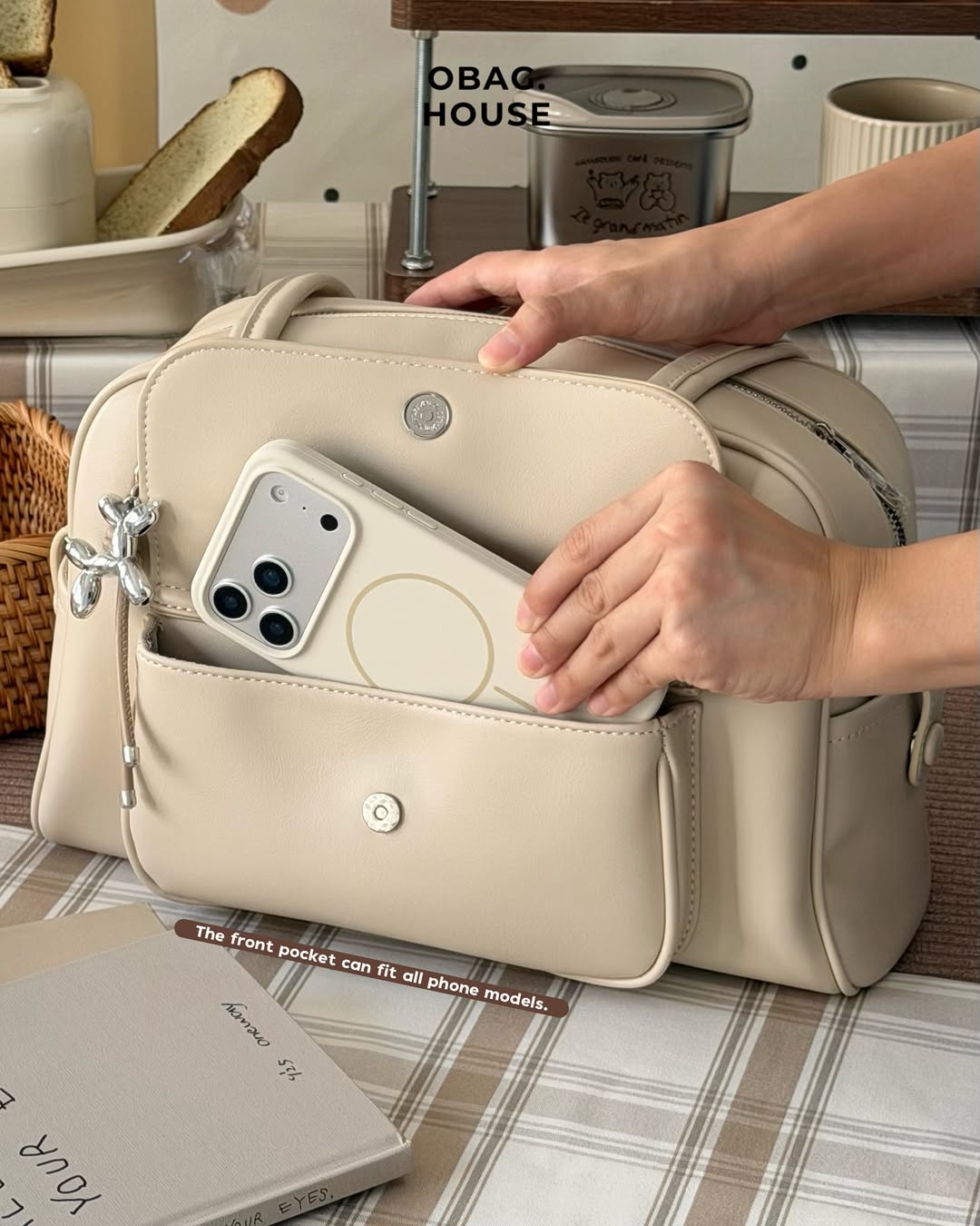 [獨家代理] the BusyBelle School Bag - Soy Milk