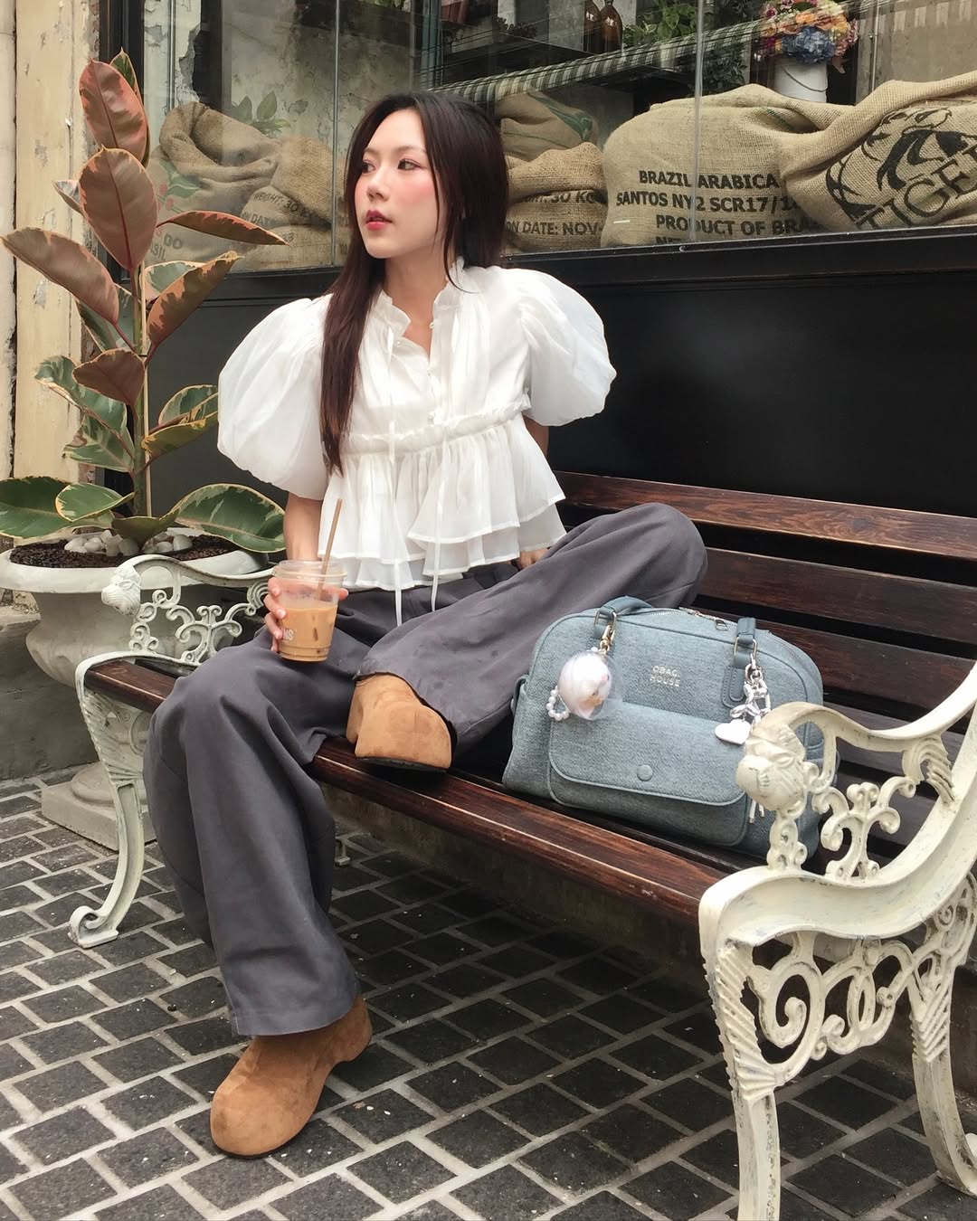 [獨家代理] the BusyBelle School Bag - Jean Blue