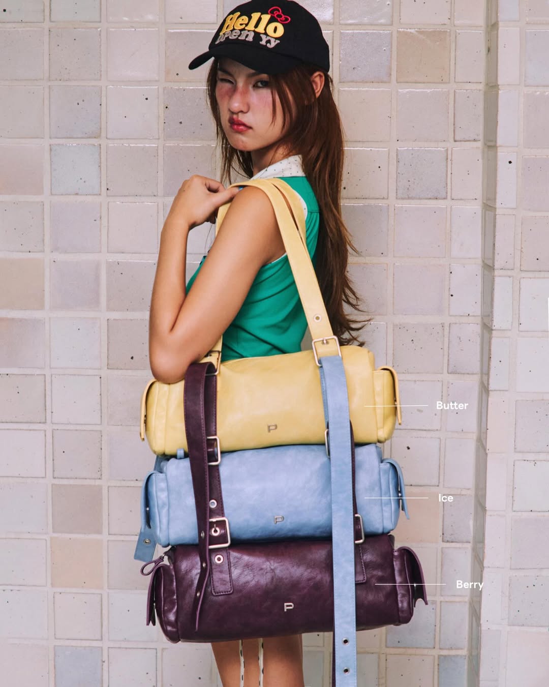 Peppershimmer Brett Shoulder Bag - 9colors 🦇🍞