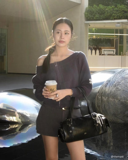 Peppershimmer Brett Shoulder Bag - 9colors 🦇🍞