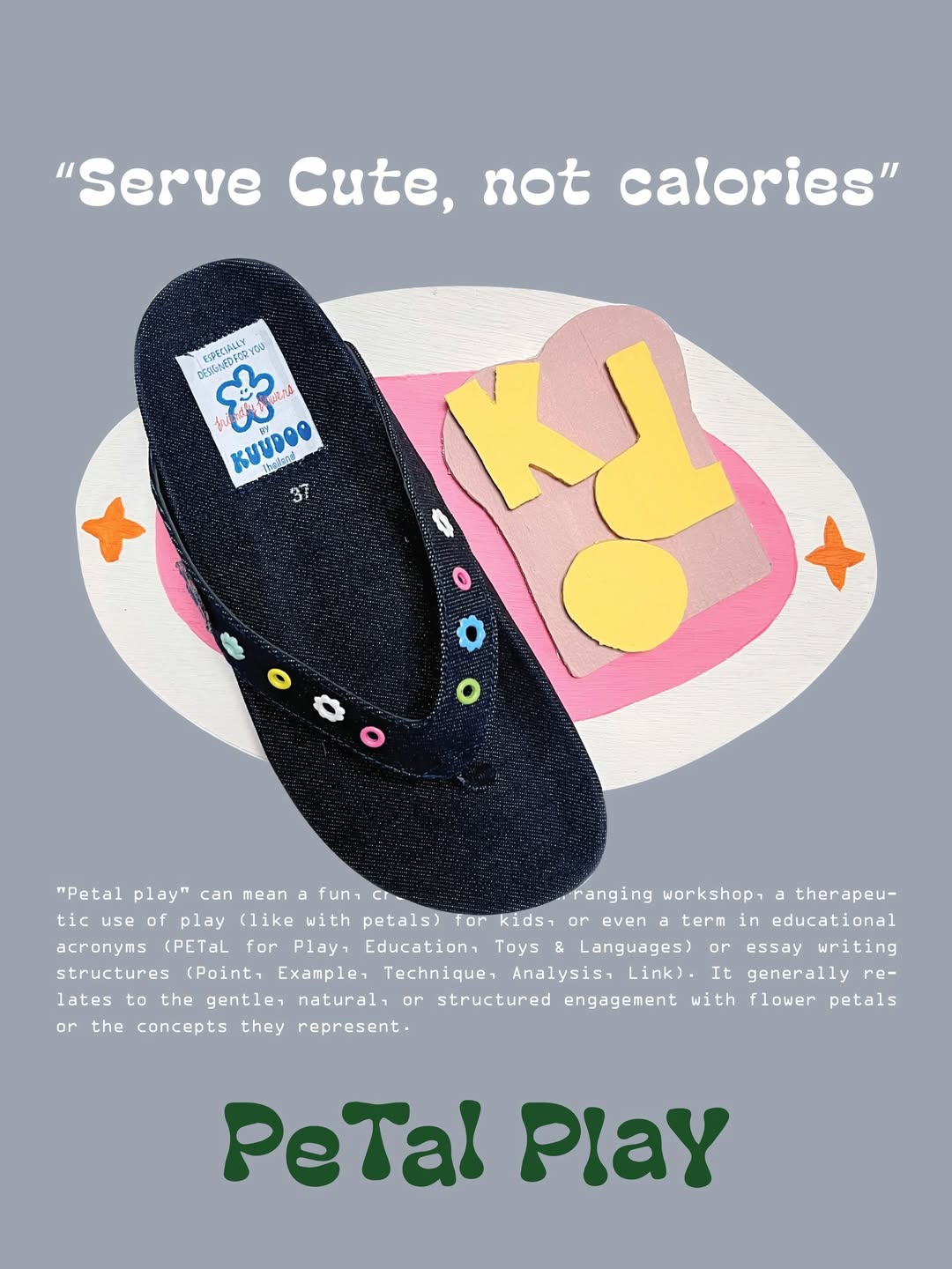 [開團優惠價💓] [kuudoo] Petal Play Flip-flops / 4 colors (Size 35~45 avilable)