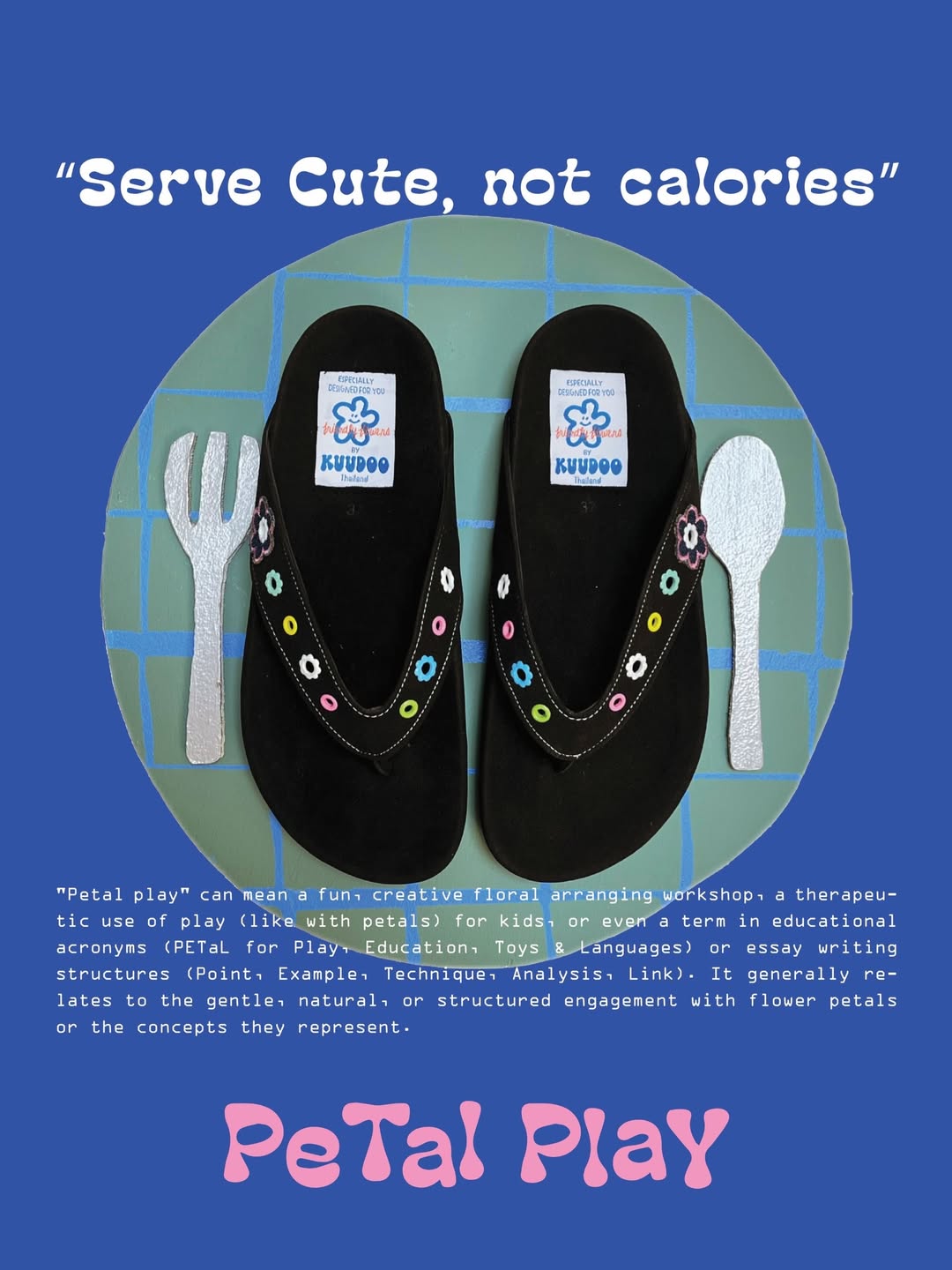 [開團優惠價💓] [kuudoo] Petal Play Flip-flops / 4 colors (Size 35~45 avilable)