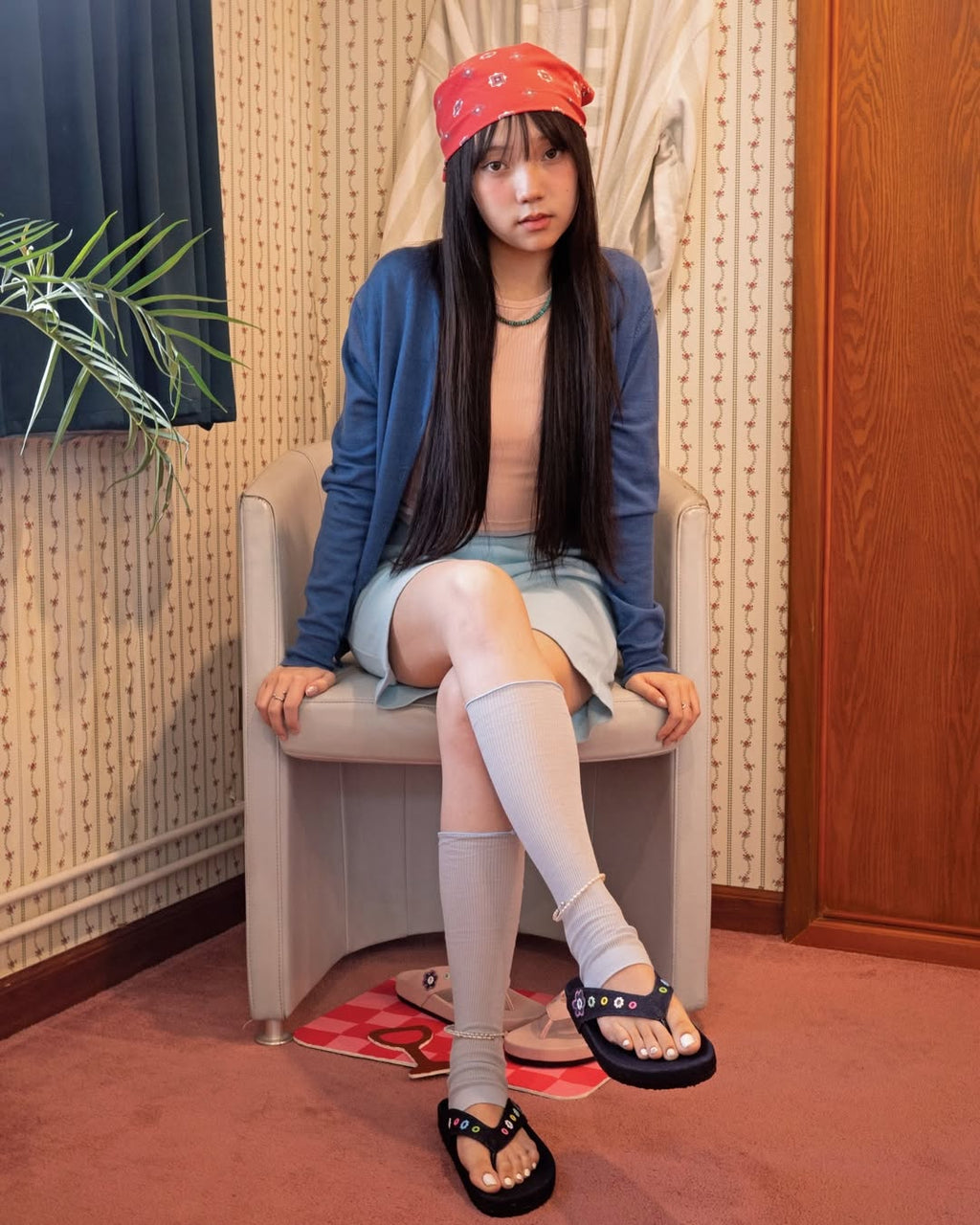 [開團優惠價💓] [kuudoo] Petal Play Flip-flops / 4 colors (Size 35~45 avilable)