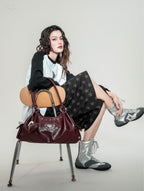 [品牌授權代理] [Rondi House] Dumpling Shoulder Bag - Bordeaux Red Wine