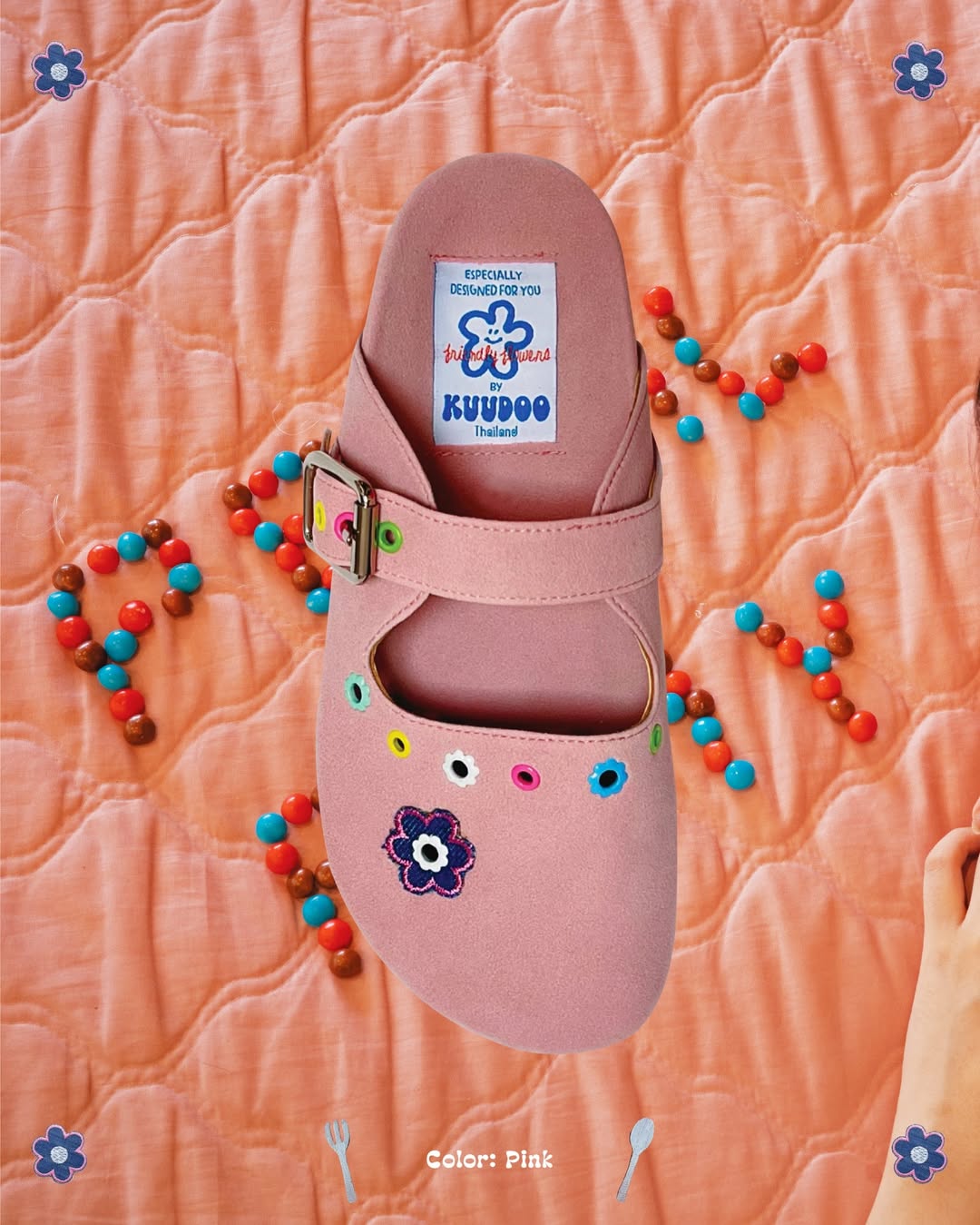 [開團優惠價💓] [kuudoo] Petal Play Sandals / 4 colors (Size 35~45 avilable)