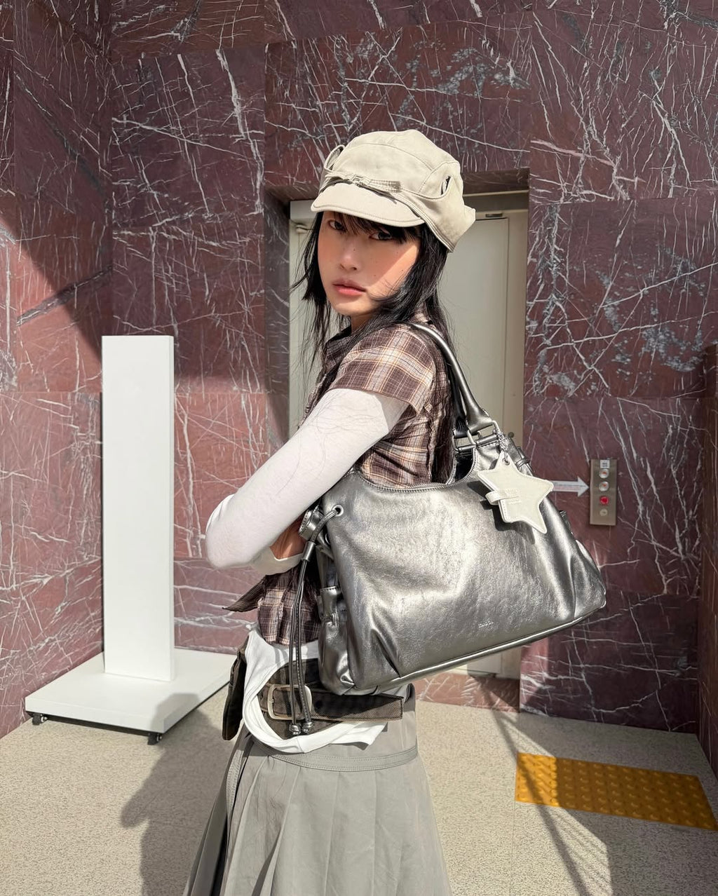 STAND OIL Breezy Bag Mini - Metalic Grey