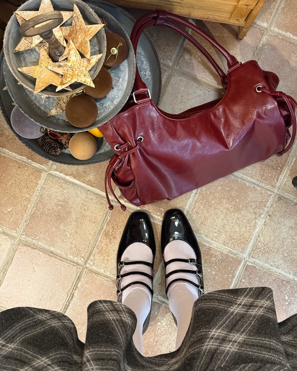 [允真/Seulgi同款🎀] STAND OIL Breezy Bag - Red Wine