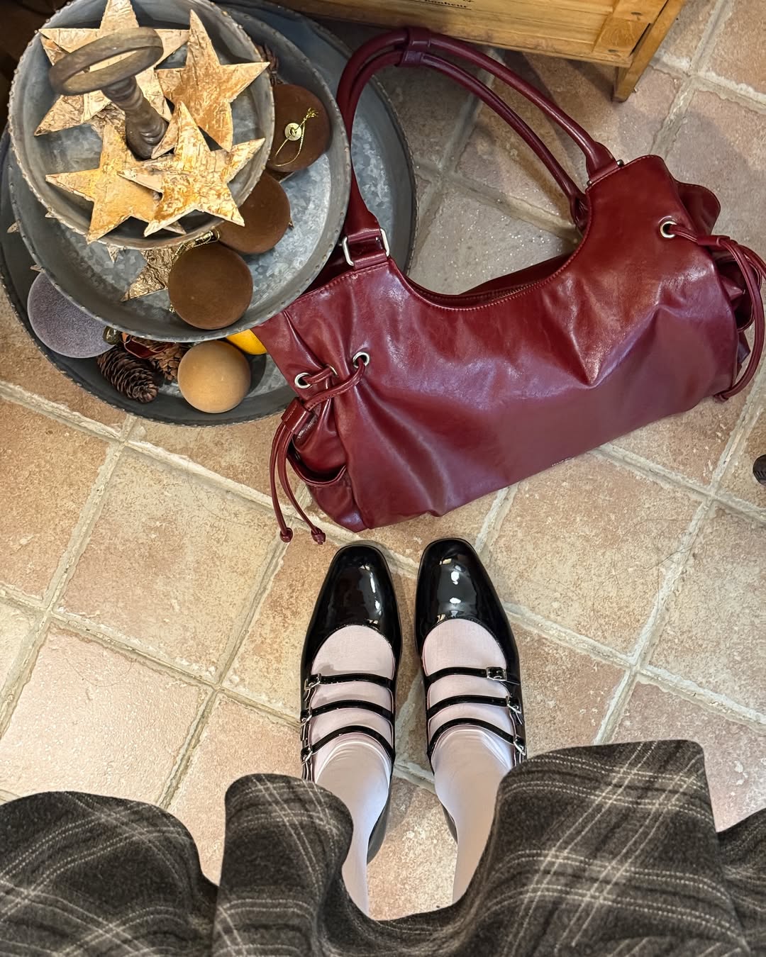 [允真/Seulgi同款🎀] STAND OIL Breezy Bag - Red Wine