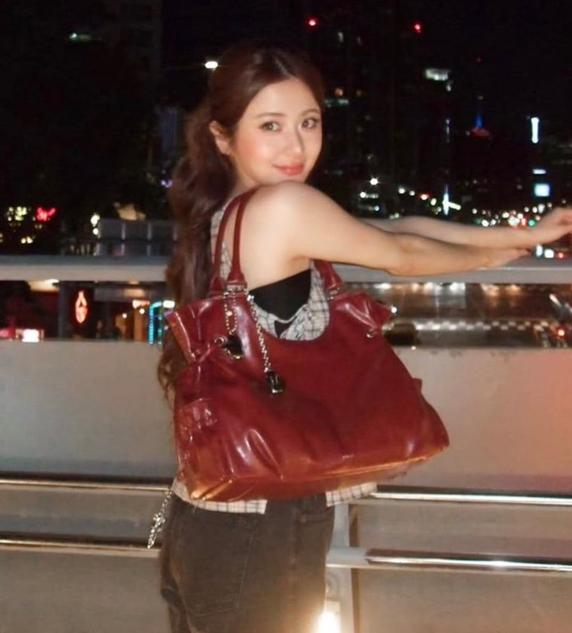 [允真/Seulgi同款🎀] STAND OIL Breezy Bag - Red Wine