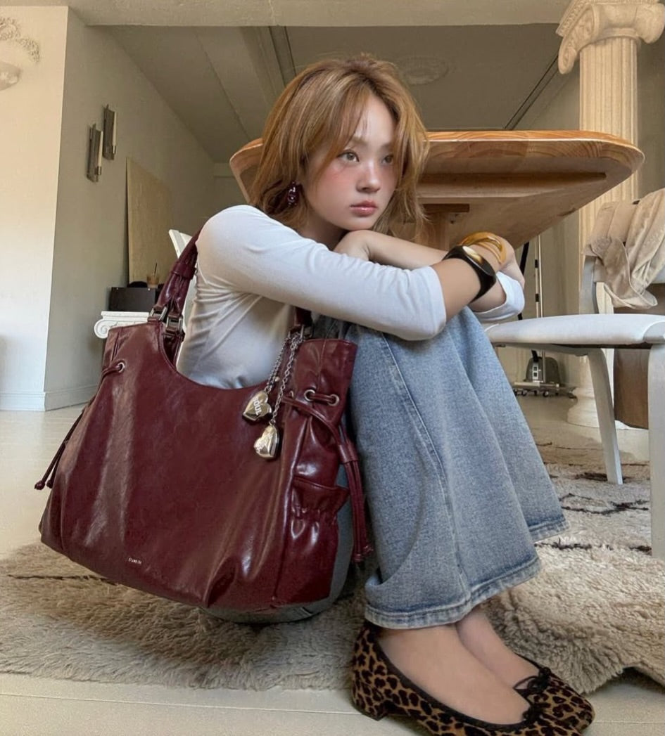 [允真/Seulgi同款🎀] STAND OIL Breezy Bag - Red Wine