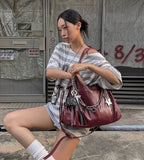 [允真/Seulgi同款🎀] STAND OIL Breezy Bag - Red Wine