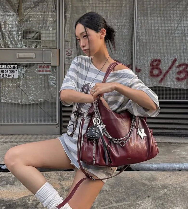 [允真/Seulgi同款🎀] STAND OIL Breezy Bag - Red Wine