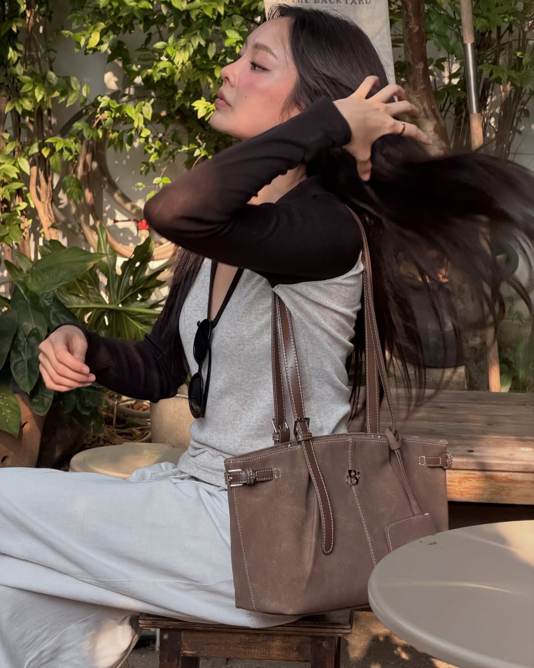 [獨家代理] the Bloom Tote Collection - Mocha Suede