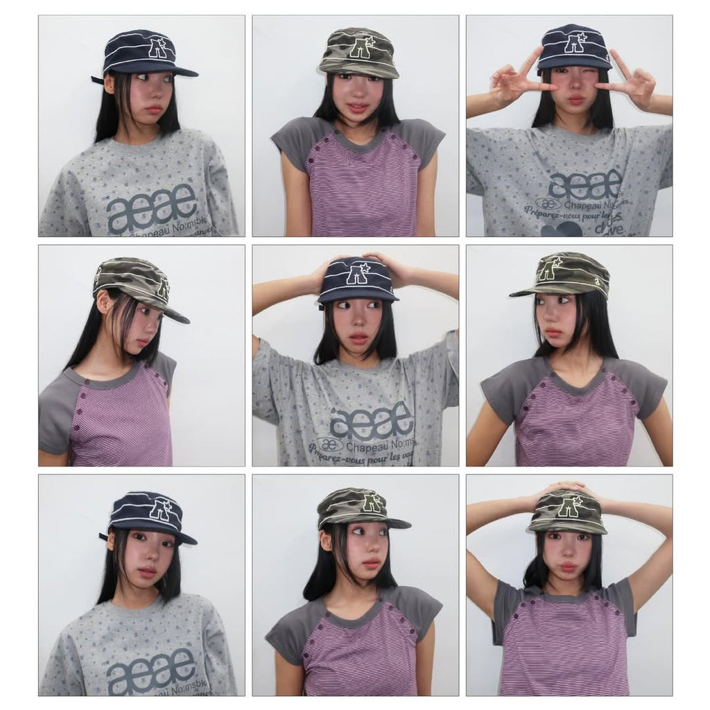 [AEAE] A LOGO PILLBOX CAP_2 COLORS