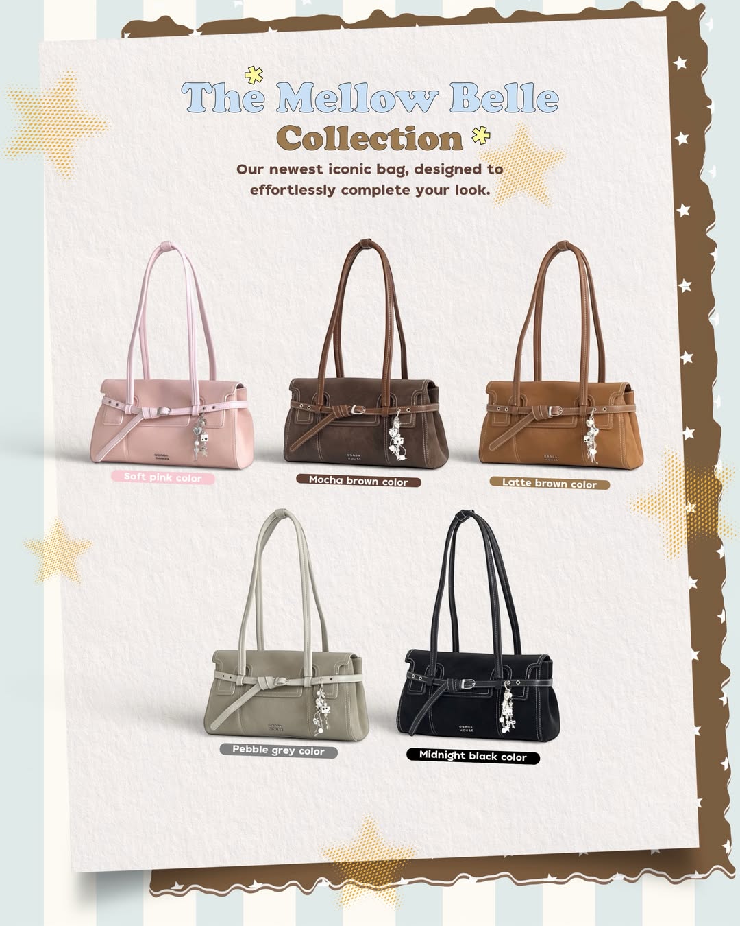 [新品SALE~6.26💓] [獨家代理] [OBAGHOUSE] THE MELLOW BELLE COLLECTION_5 COLORS