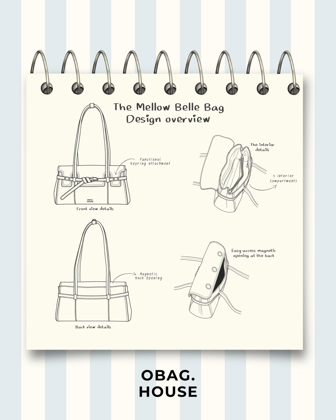 [新品SALE~6.26💓] [獨家代理] [OBAGHOUSE] THE MELLOW BELLE COLLECTION_5 COLORS
