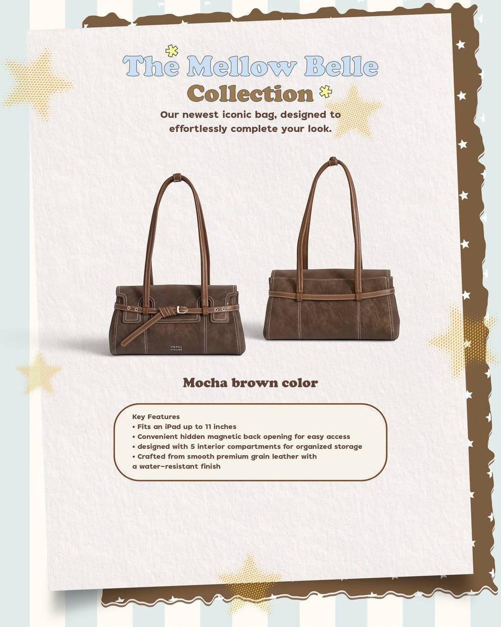[新品SALE~6.26💓] [獨家代理] [OBAGHOUSE] THE MELLOW BELLE COLLECTION_5 COLORS