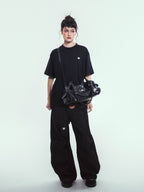 [品牌授權代理] [Rondi House] Dumpling Shoulder Bag - Obsidian Black