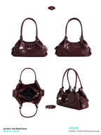 [品牌授權代理] [Rondi House] Dumpling Shoulder Bag - Bordeaux Red Wine