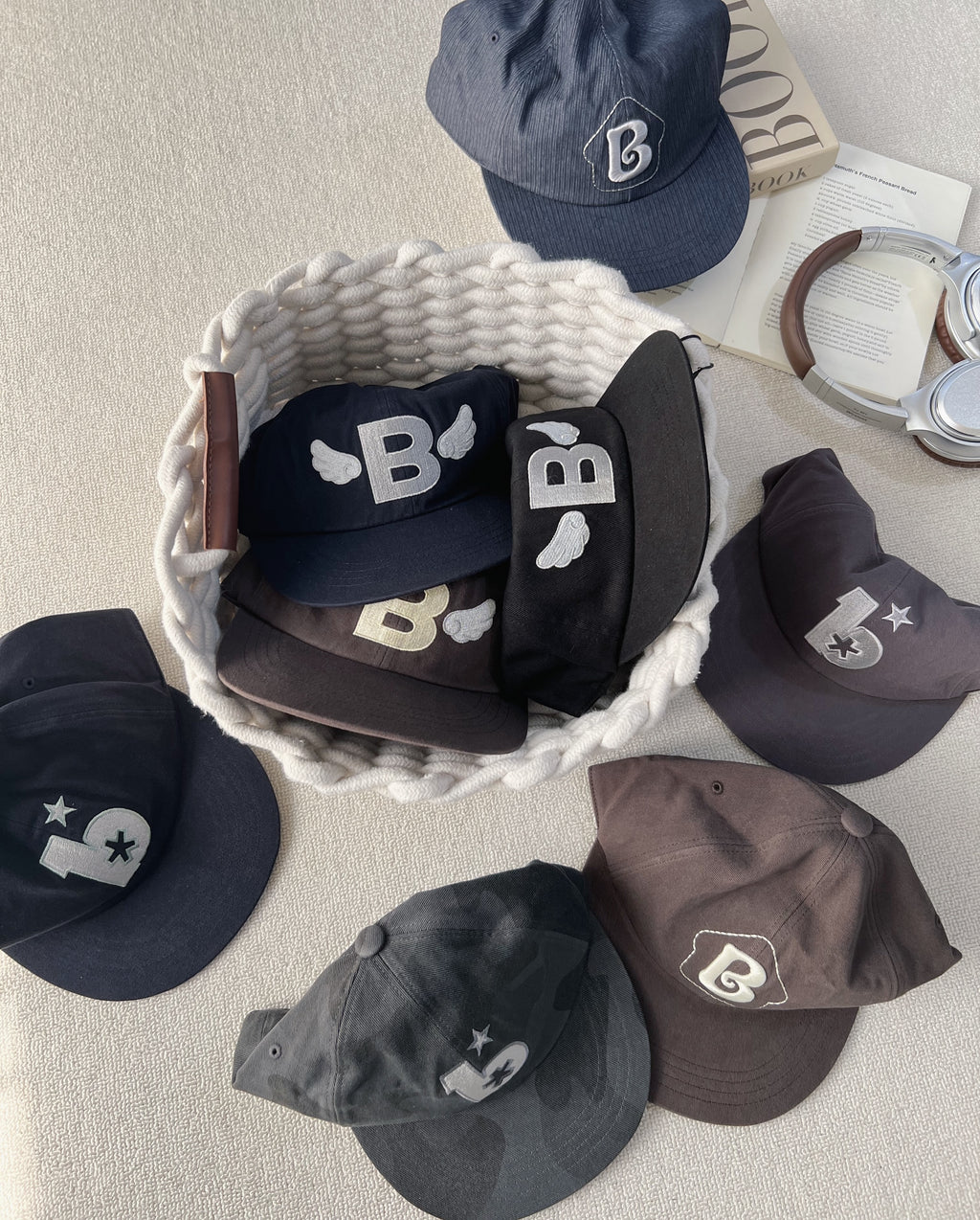 [BAUF] ANGEL WING CAP_4 COLORS