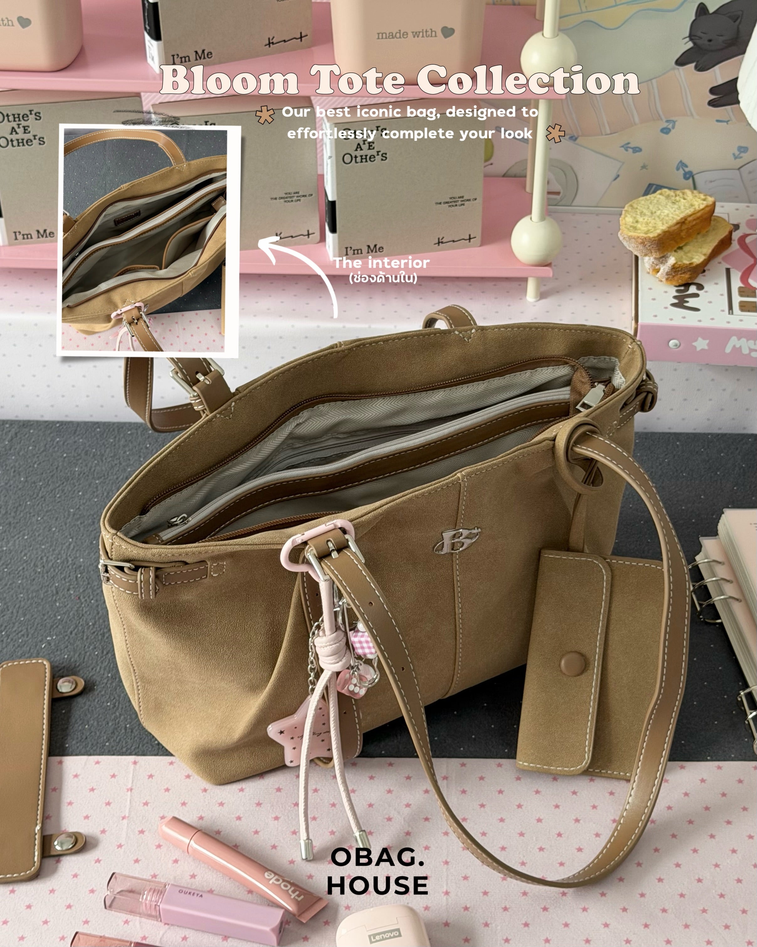 [香港現貨🎀] [獨家代理] [OBAGHOUSE] BLOOM TOTE BAG_6 COLORS
