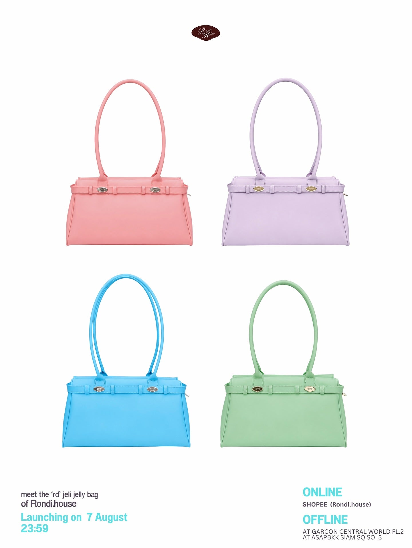 [官方代理] [RONDI HOUSE] JELI JELLY BAG_4 COLORS